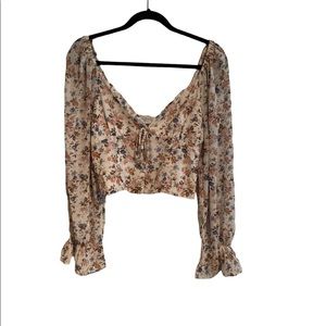 Dress Forum a peasant Crop Top Blouse